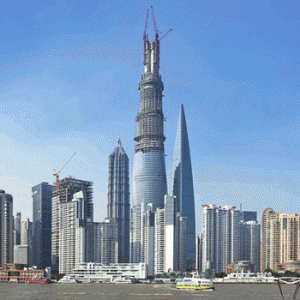 Shanghai Tower Tops Out