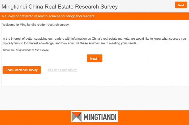 Mingtiandi research survey
