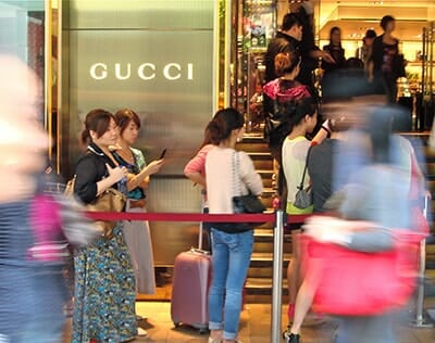 Hong Kong luxury shoppers