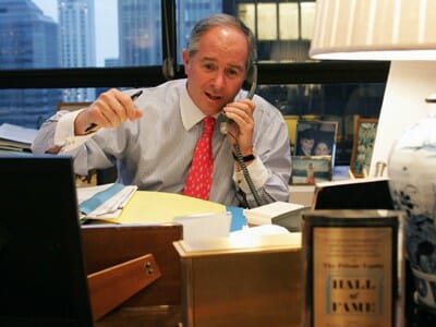 These days Blackstone boss Stephen Schwarzman has mainland firms calling him non-stop to buy real estate