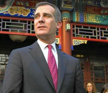 L.A. Mayor Eric Garcetti continues to welcome Chinese investment to the city