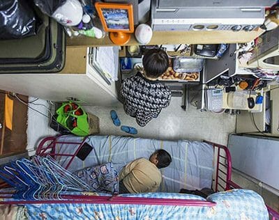 Hong Kong cramped apartment