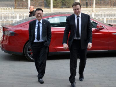 Tom Zhu Elon Musk Tesla